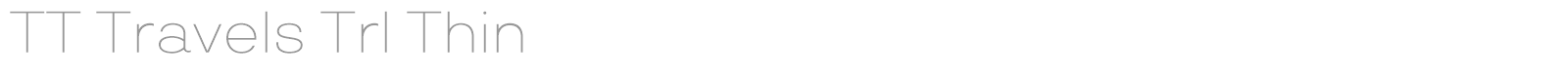 TT Travels font preview